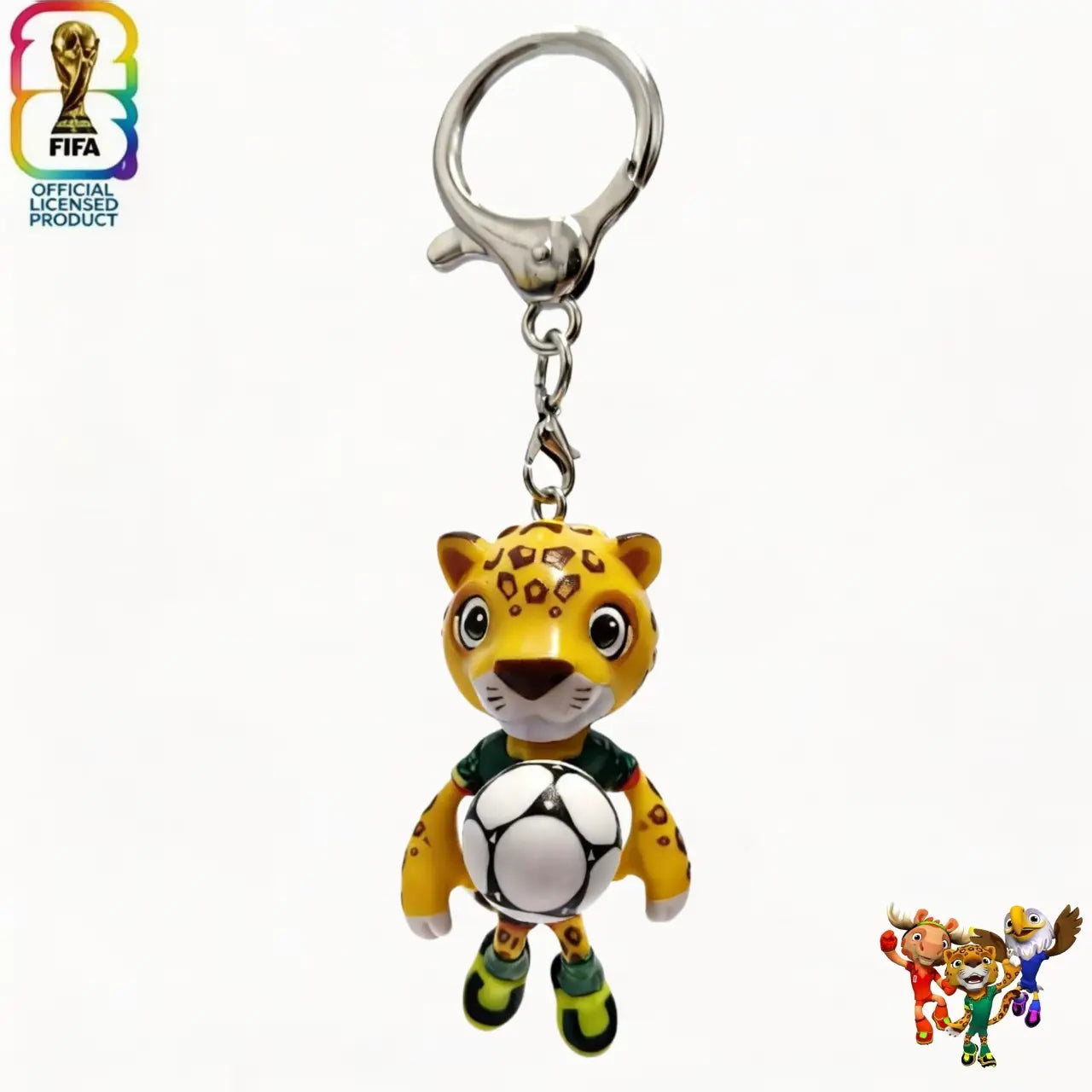 FIFA 2026 World Cup Mascot Keychain Set | Official Licensed | Car Key Accessory