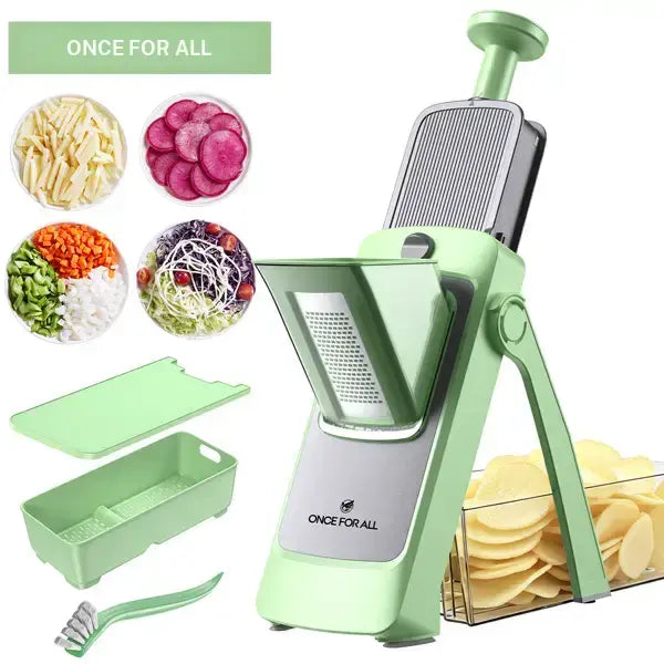 Adjustable Vegetable Slicer with Food Container – Safe Kitchen Mandoline