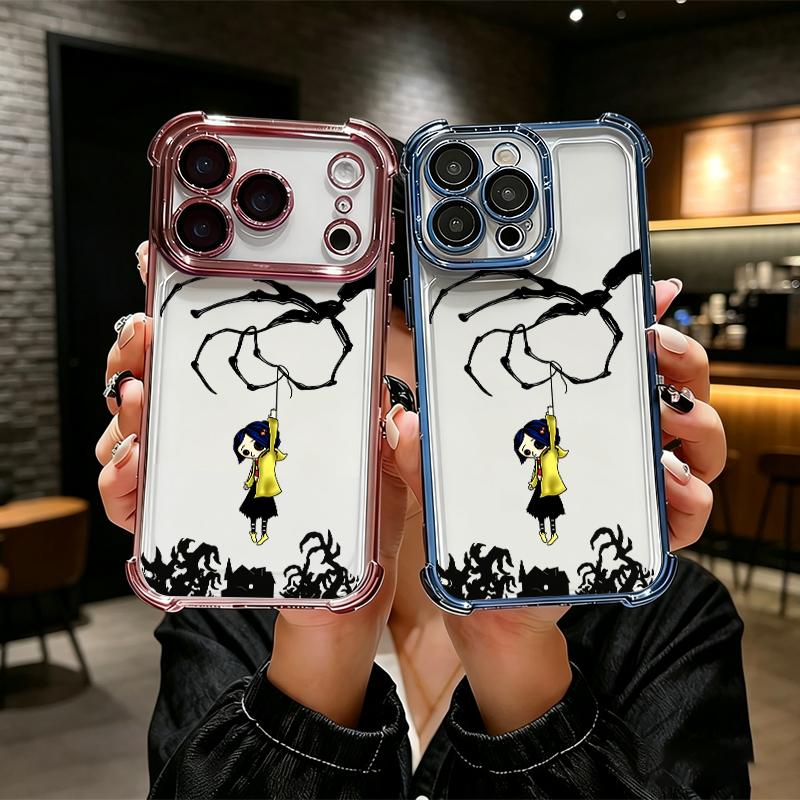 Dark Fairy Tale Coraline String Puppet Air Cushion Clear Case for iPhone 17 Pro Max