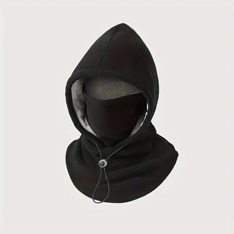 One-Piece Flannel Balaclava Windproof Warm Mask Hat – Winter Cycling Neck Warmer Cap