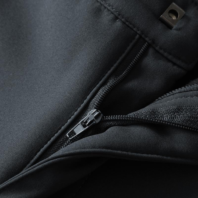 Men's Waterproof Fleece Lined Thermal Pants with Zip Pockets for Cold Weather Hiking