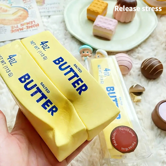 Super Soft Squishy Butter Stick Stress Toy Slow Rising Sensory Fidget for Teens Non Toxic Party Favors Christmas Birthday Gifts
