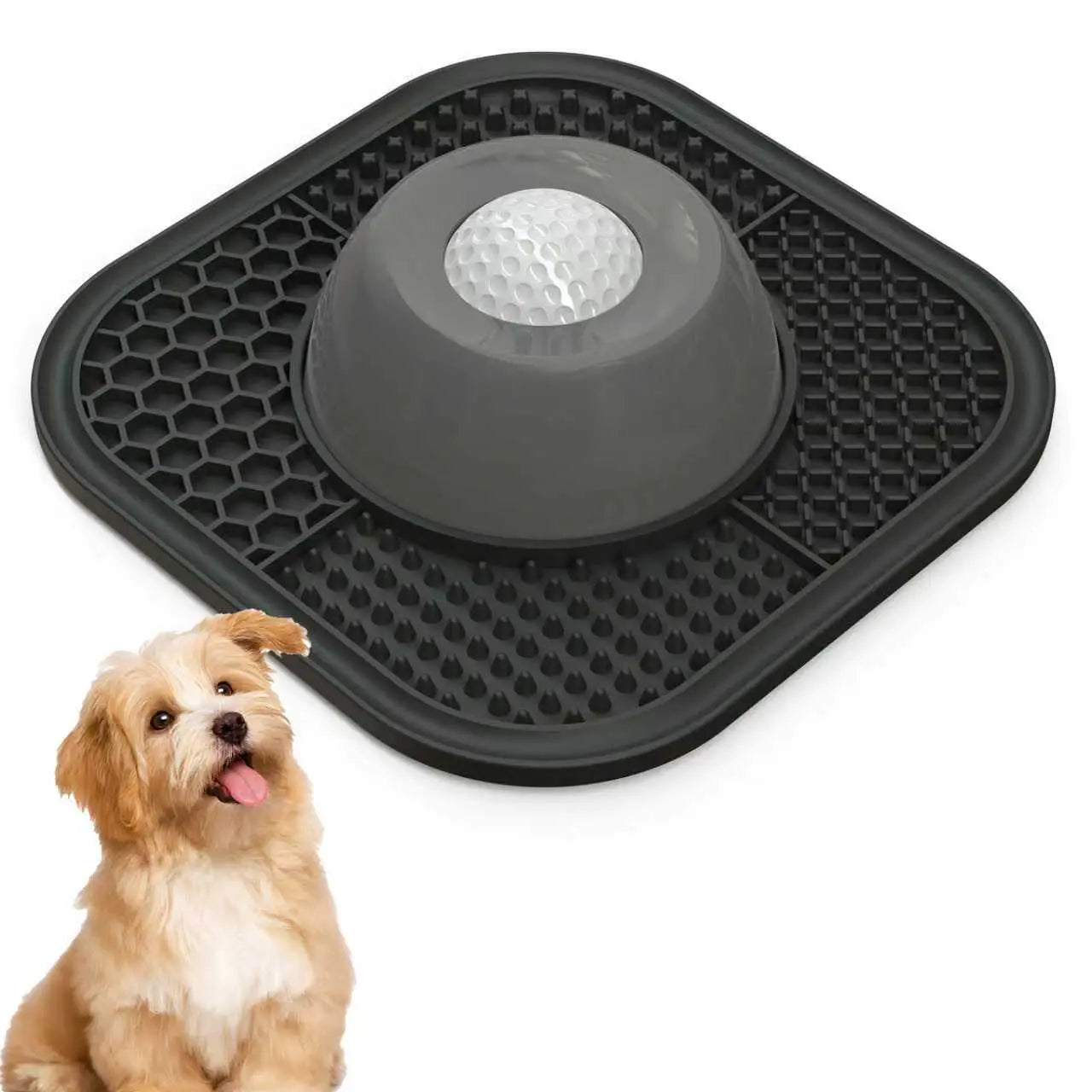 PawLove Slow Feeder Dog Bowls for Liquid Treat, Anti-Slip【Entertained Ball-in】 Bone Broth Dog Lick Bowl, 3/4 Cup Yogurt Pup Lick Toy for Large Medium Small Breeds Dietary Supplement/Post-op Nutrition pet stuff dogaccessories #summervibes #petlovers