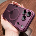 Luxury Matte Translucent Magnetic MagSafe Phone Case with Lens Protector for iPhone 18 Pro MaxV