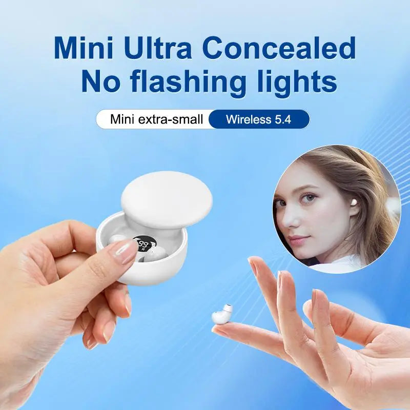Mini Invisible Bluetooth 5.4 Wireless In-Ear Noise-Canceling Earbuds