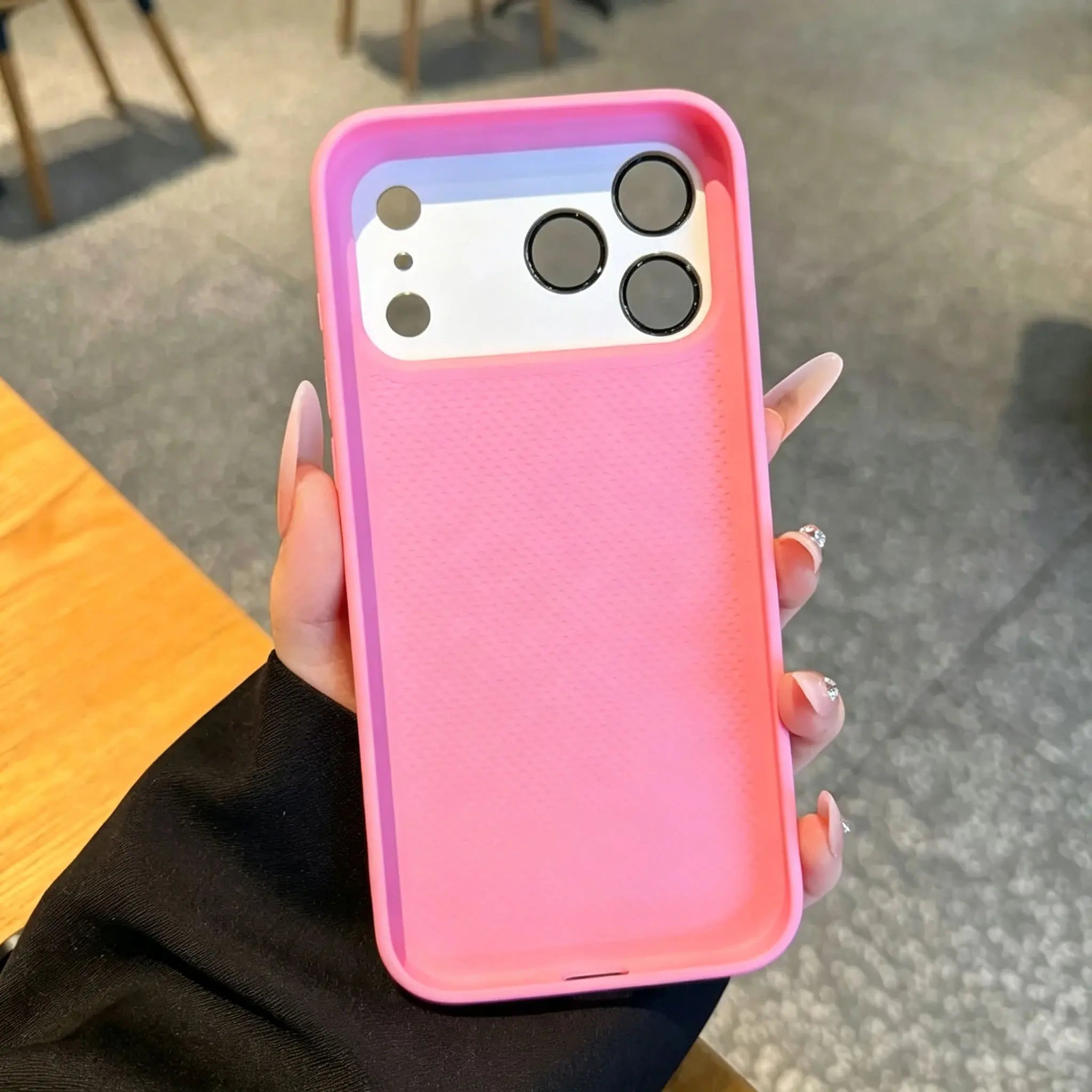 Big Mama Crown Halo Heart Phone Case for iPhone 17 Pro Max – Dopamine Color Block Shockproof Cover