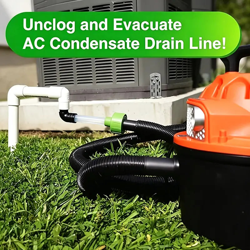 Universal AC Drain Line Cleaner Tool Adapter – Clear HVAC Unclogger