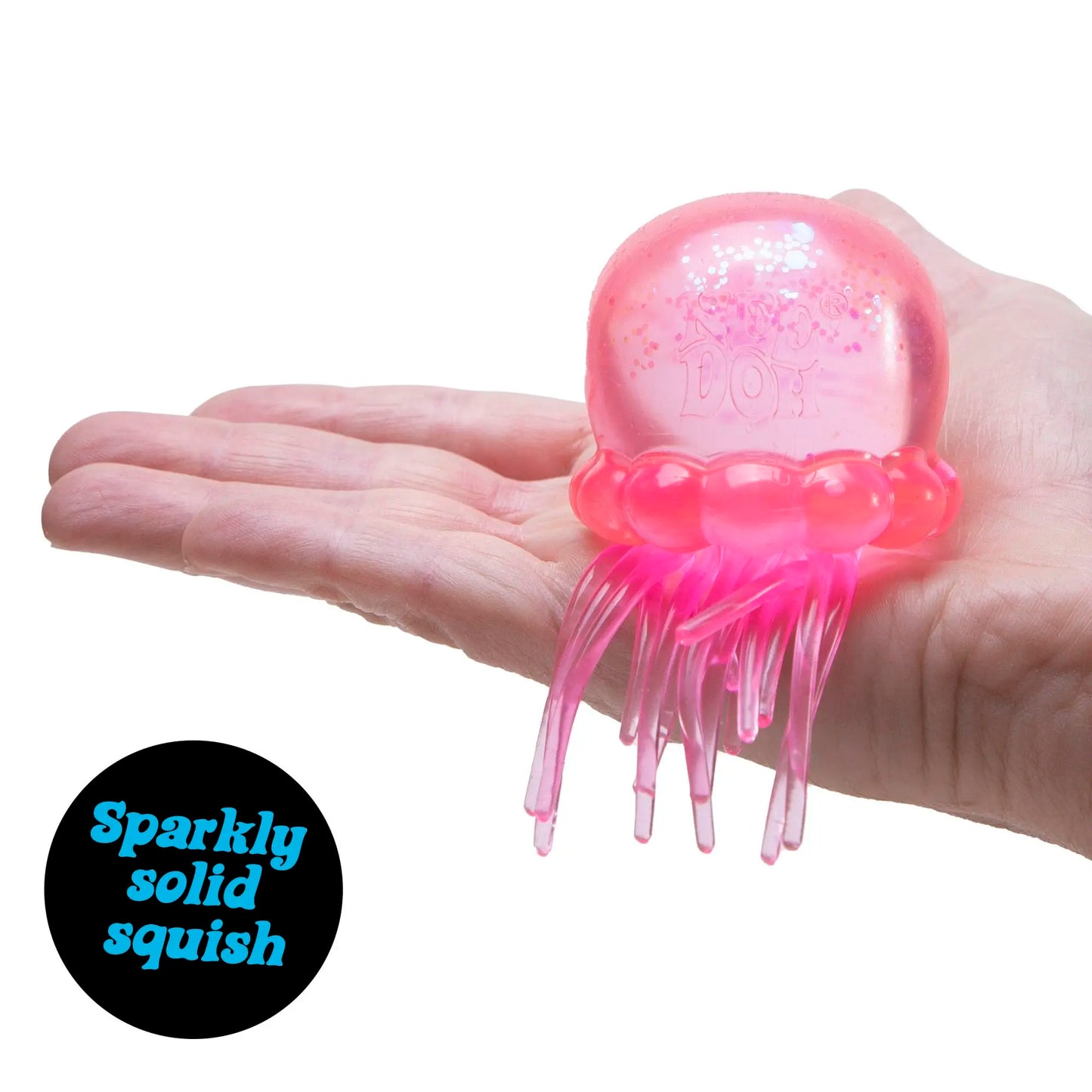 Needoh Schylling Jelly Squish - Soft Gel Filled Sensory Squeeze Toy, Stretchy Elastic Squishy Stress Relief Ball, Calming Anxiety Reducing Hand Fidget, Cute Relaxing Jelly Texture, Fun Portable Handheld Squeeze Toy Gift for All Ages