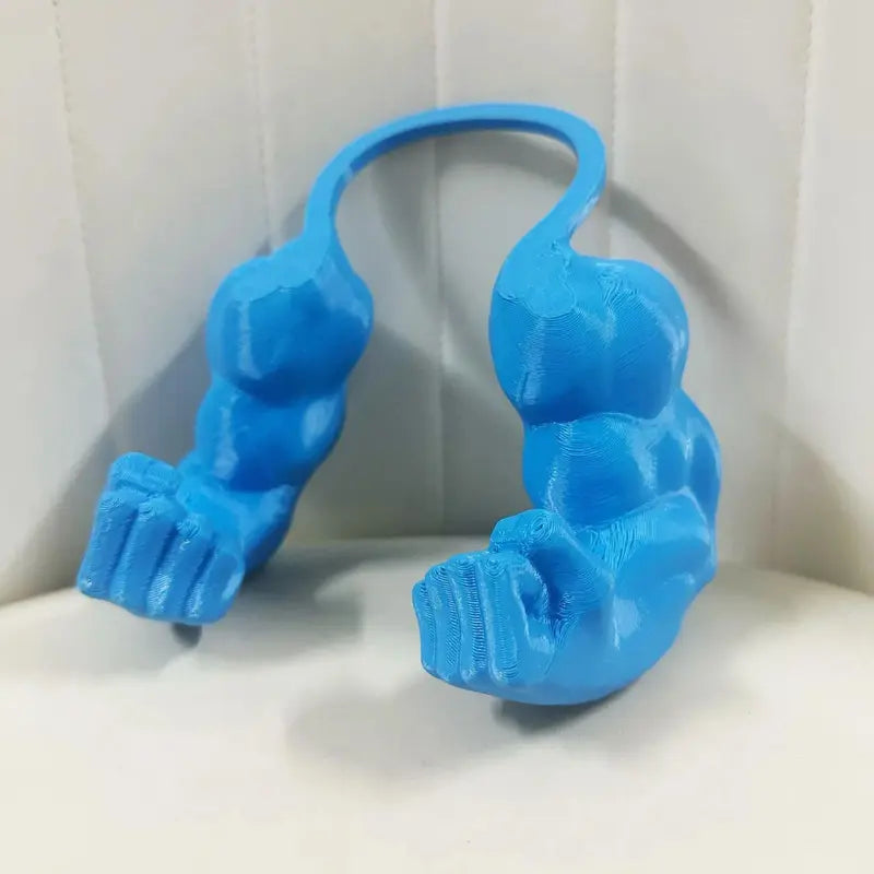 Cat neck-hanging fist toy pendant, funny gadget, cat pet muscle arm model