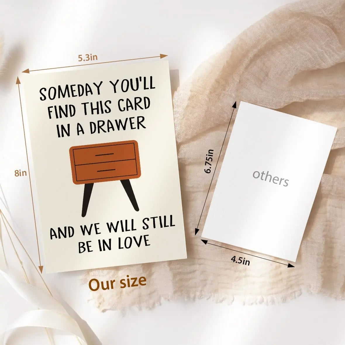 Whiskey Drawer Card - Hilarious Anniversary Gift for Him | "Find This Card in a Drawer & We'll Still Be in Love" | 8x5.3" Premium 400gsm Funny Birthday Card for Husband Boyfriend Dad Smile Unisex Amusement, Gifts For Boyfriends