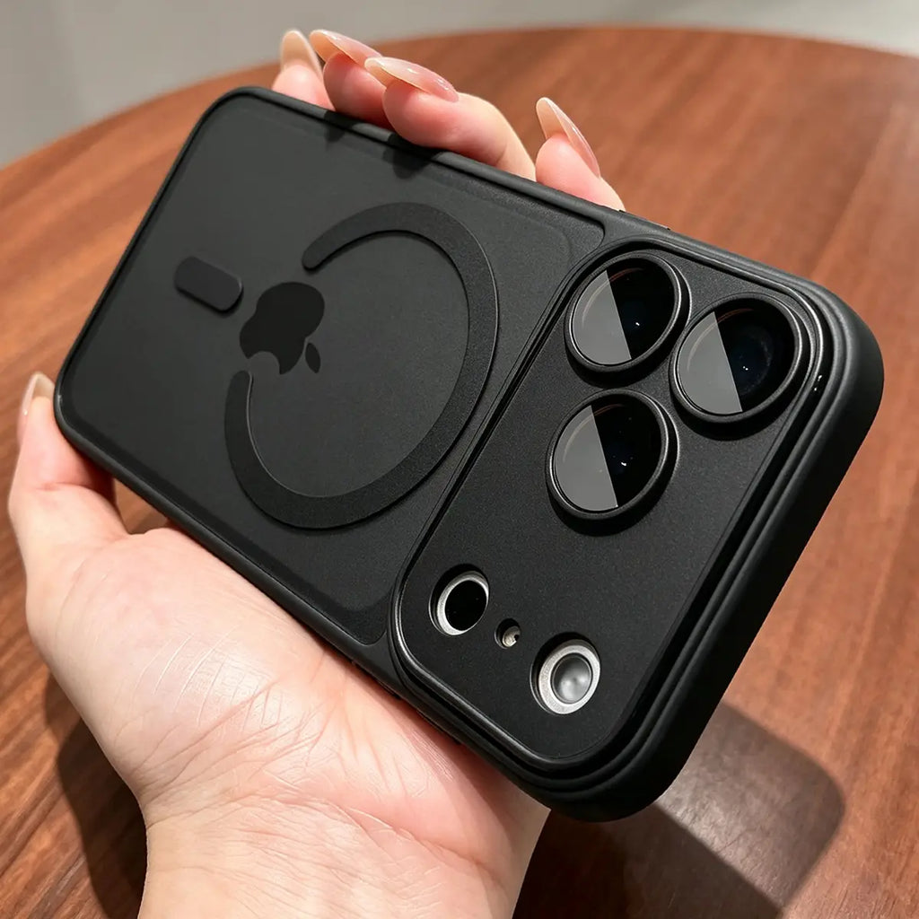Luxury Matte Translucent Magnetic MagSafe Phone Case with Lens Protector for iPhone 18 Pro MaxV