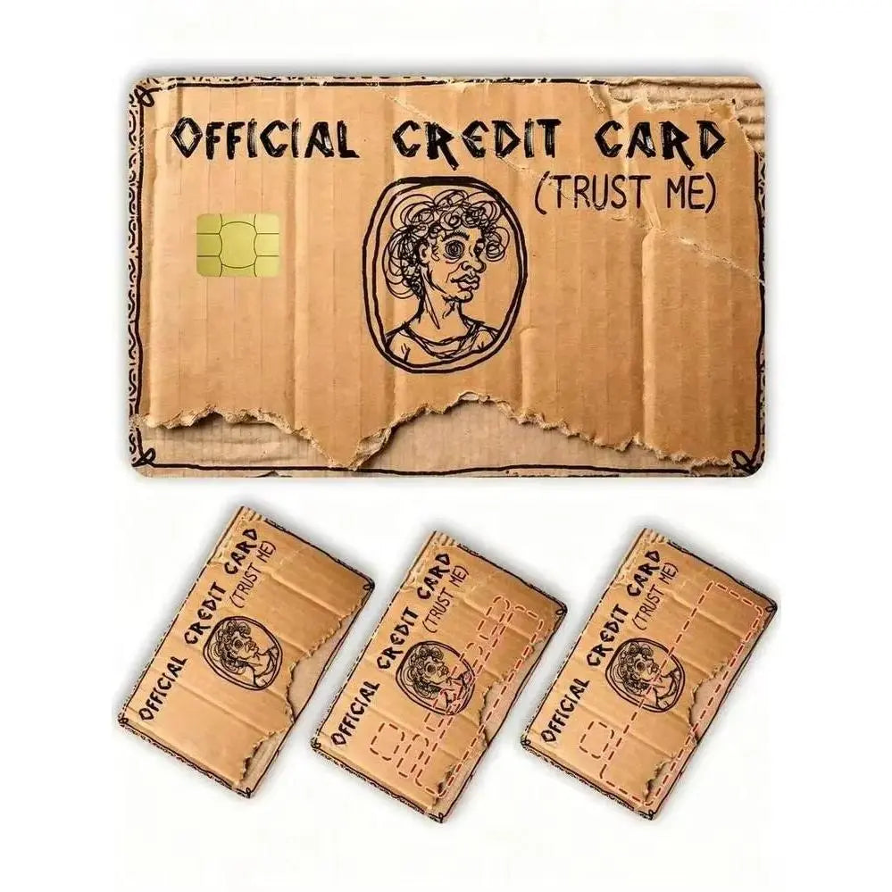 Official Credit Card Trust Me Vintage Coin Debit Card Sticker – Funny Brown Credit Card Skin