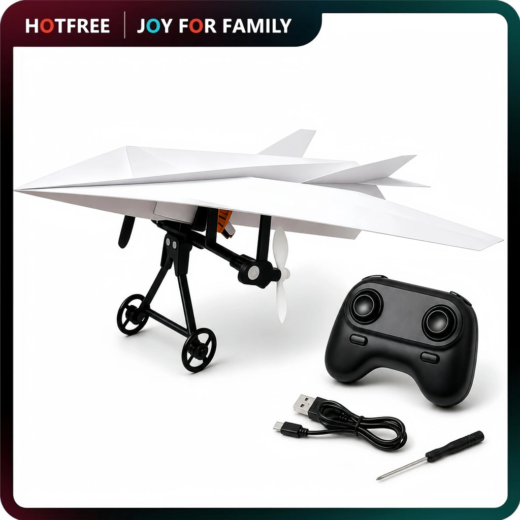 Kit d'avion en papier télécommandé SkyCraft avec stabilisateur gyroscopique