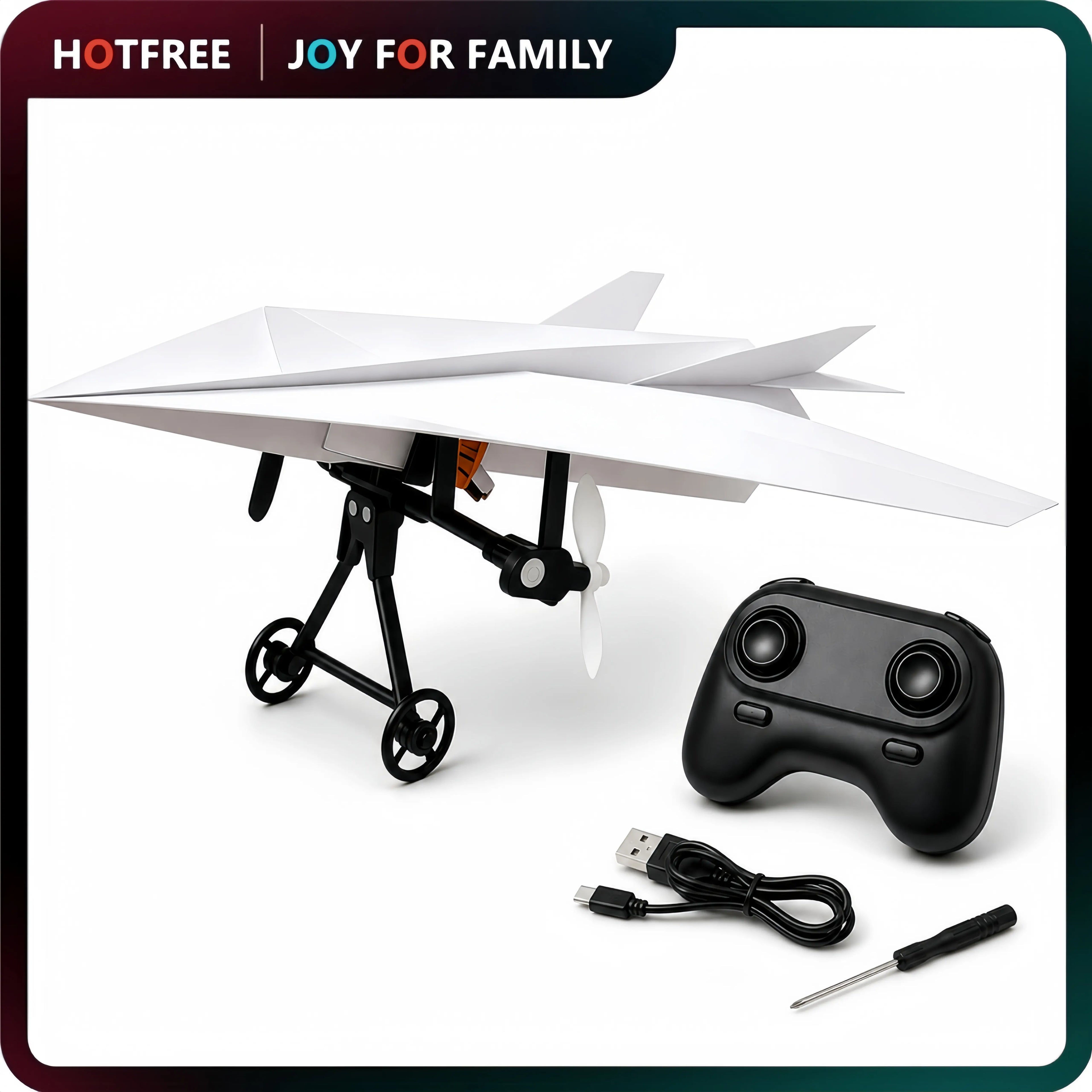 Kit d'avion en papier télécommandé SkyCraft avec stabilisateur gyroscopique