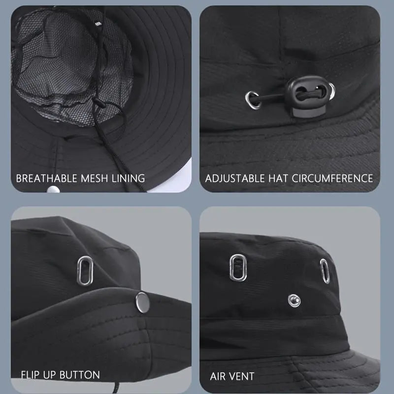 Sun Protection Hat with Neck Flap