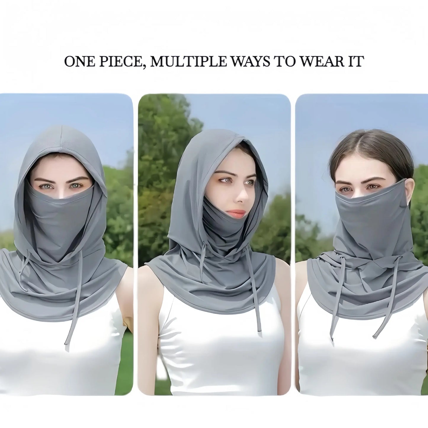 3-Pack Summer Balaclava Face Mask – UV Protection Cooling Neck Gaiter for Cycling & Fishing