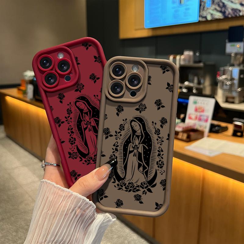 The Virgin Surrounded by Roses Case for iPhone & Samsung  – Full Coverage Lens Protection