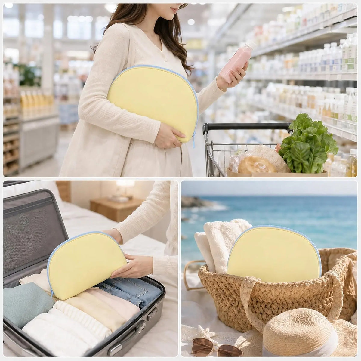 3-in-1 Travel Underwear Storage Bag – Waterproof Portable Bra, Panties & Socks Organizer Pouch