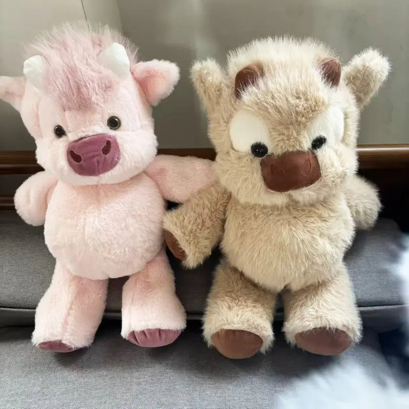 Soft Highland Cow Plush Toy for Kids Gifts and Cozy Room Decor
