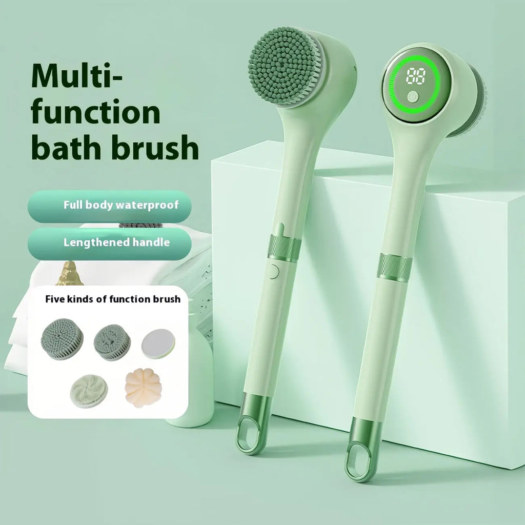 Rechargeable Electric Back Scrubber for Shower – IPX7 Waterproof Spin Body Bath Brush