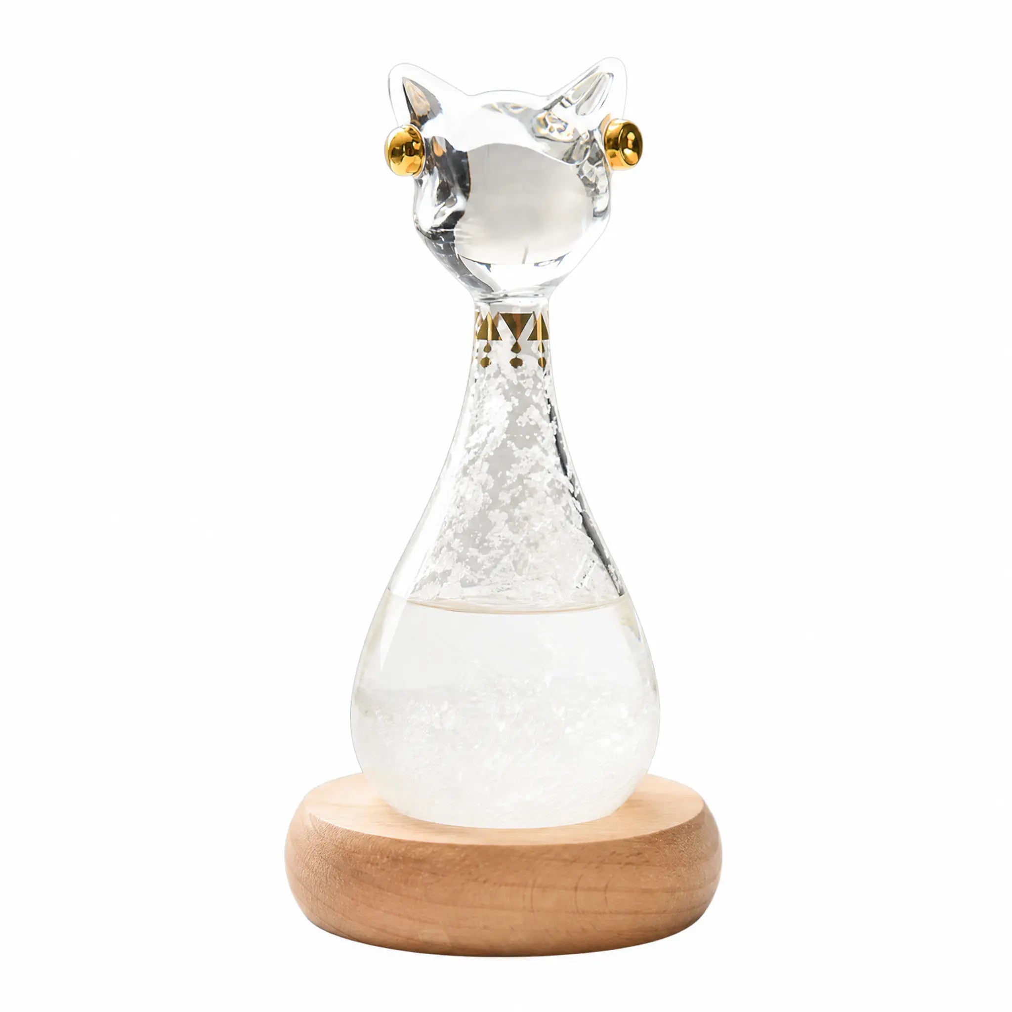 Cat-Shaped Storm Glass Weather Predictor for Home & Office Decor