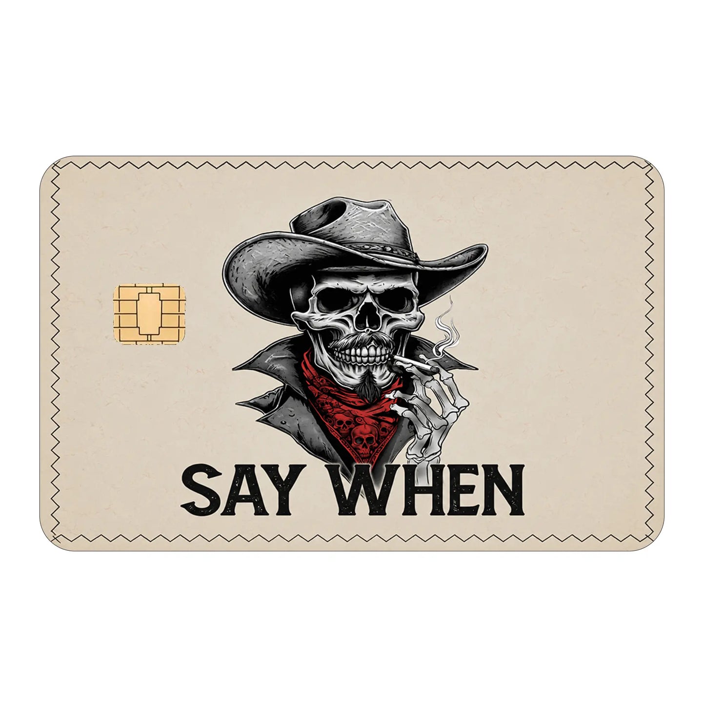 Tombstone Card Skin, I'm Your Huckleberry Say When Card Sticker, Doc Holliday Premium Matte Vinyl Stickers