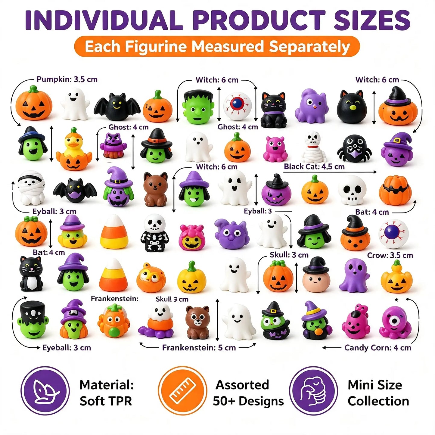 Halloween Mochi Squishies Kit – Mini Spooky Party Favors & Trick-or-Treat Bag Fillers