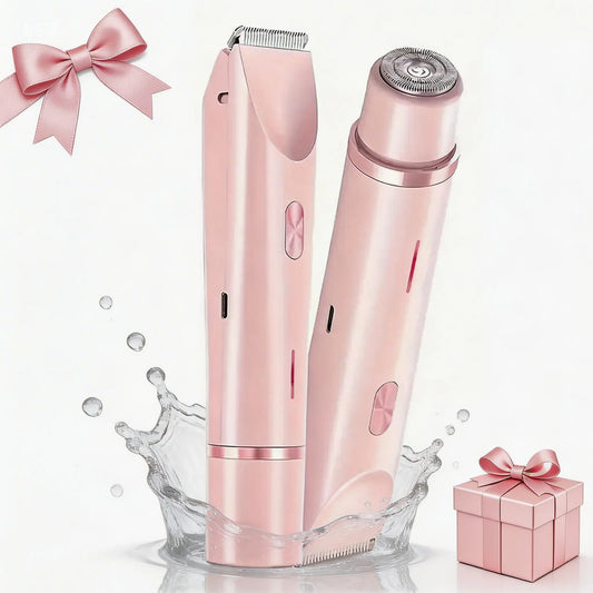 2-in-1 Women's Body Shaver – Your Summer Essential for Smooth, Painless & Waterproof Hair Removal