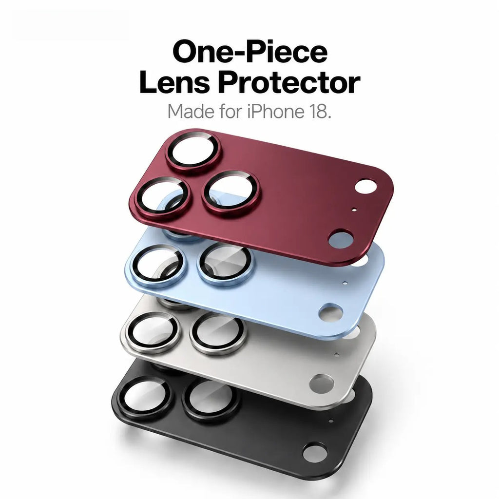 9H+ Tempered Glass Camera Lens & Module Protector for iPhone 17 Series – Shatterproof Cosmic Orange