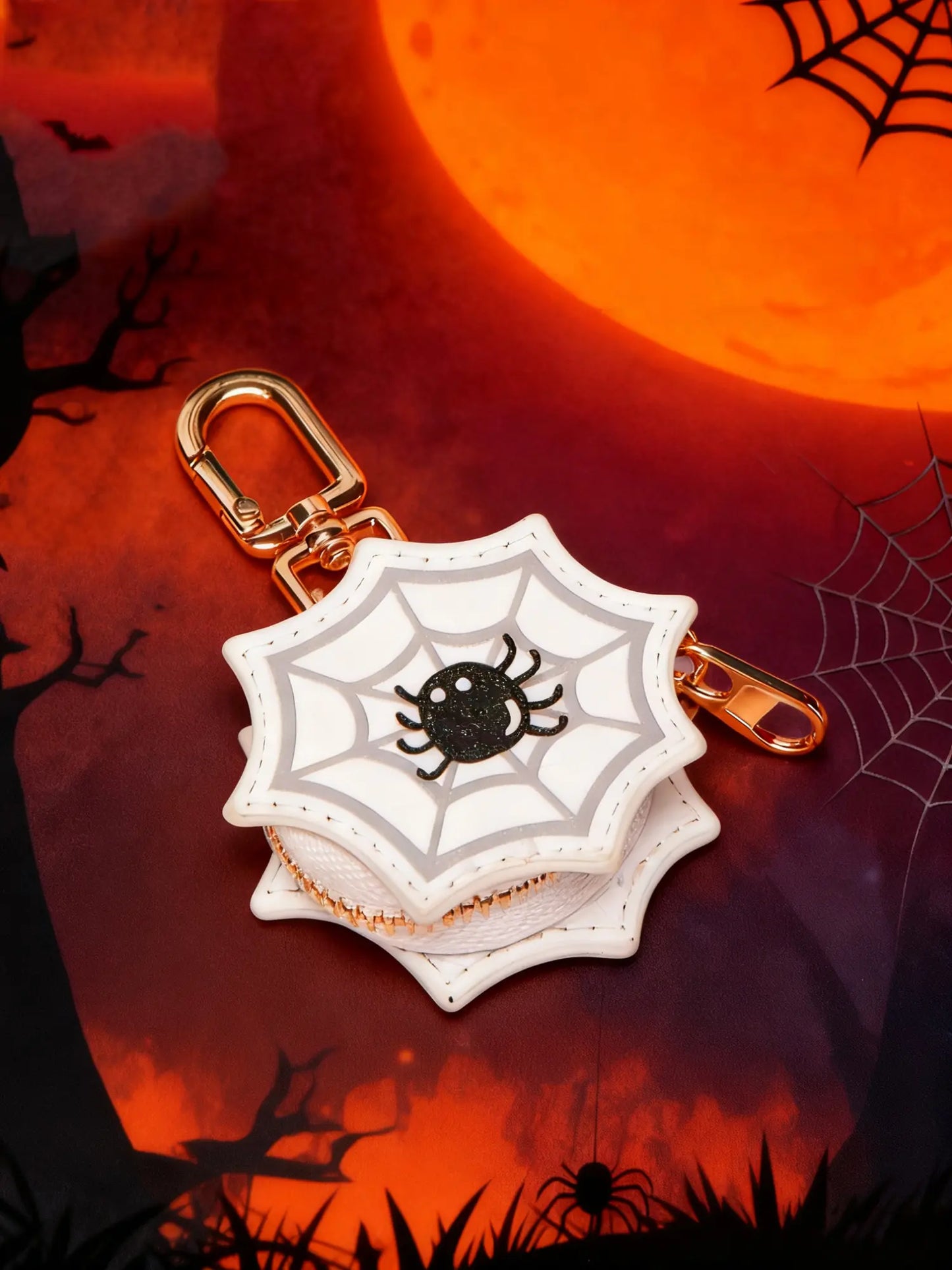 Cute Mini Bag Charms, Bag Accessories, Purse Charms for Handbags, Pumpkin Shaped Coin Purse Bag Ornament Set, Fun & Unique Novelty Pendant, Creative Funny Gift, Spooky Halloween Present, Ideal Gift, Portable for Daily Use & Travel