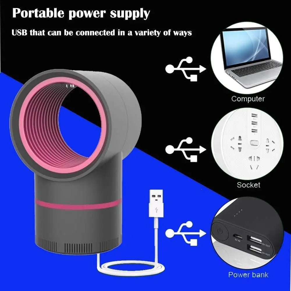 Portable UV LED Mosquito Zapper: Electric Fly & Gnat Trap for Indoor Use