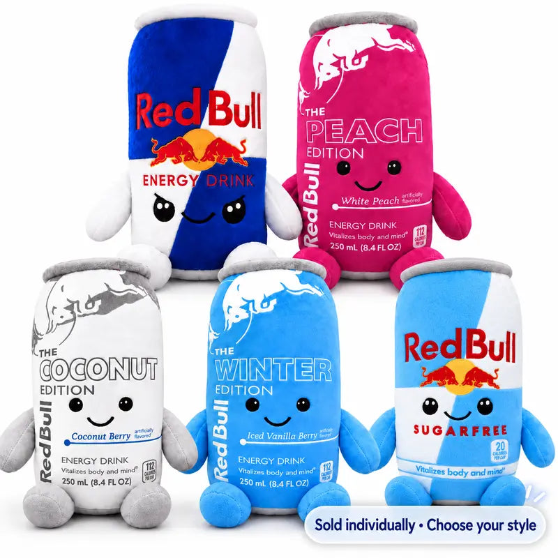 Cute 8.7-Inch Energy Drink Can Plush Toy – Soft Stuffed Doll for Desk & Room Decor
