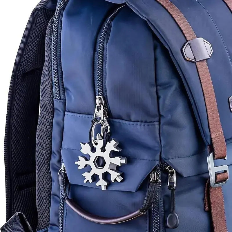 Viral 18-in-1 Snowflake Multi-tool  Stainless Steel Portable Wrench | All-in-One Screwdriver & Bottle Opener | Must-Have Survival Gadget