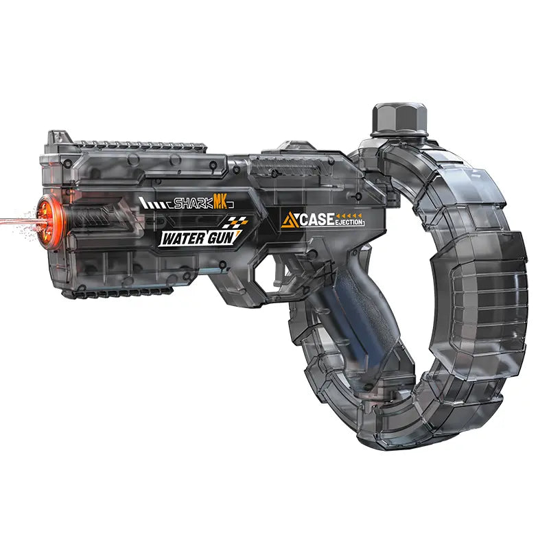 LED Electric Water Blaster Gun – Automatic Continuous Fire Water Gun with Transparent Tech Design & Rechargeable Battery
