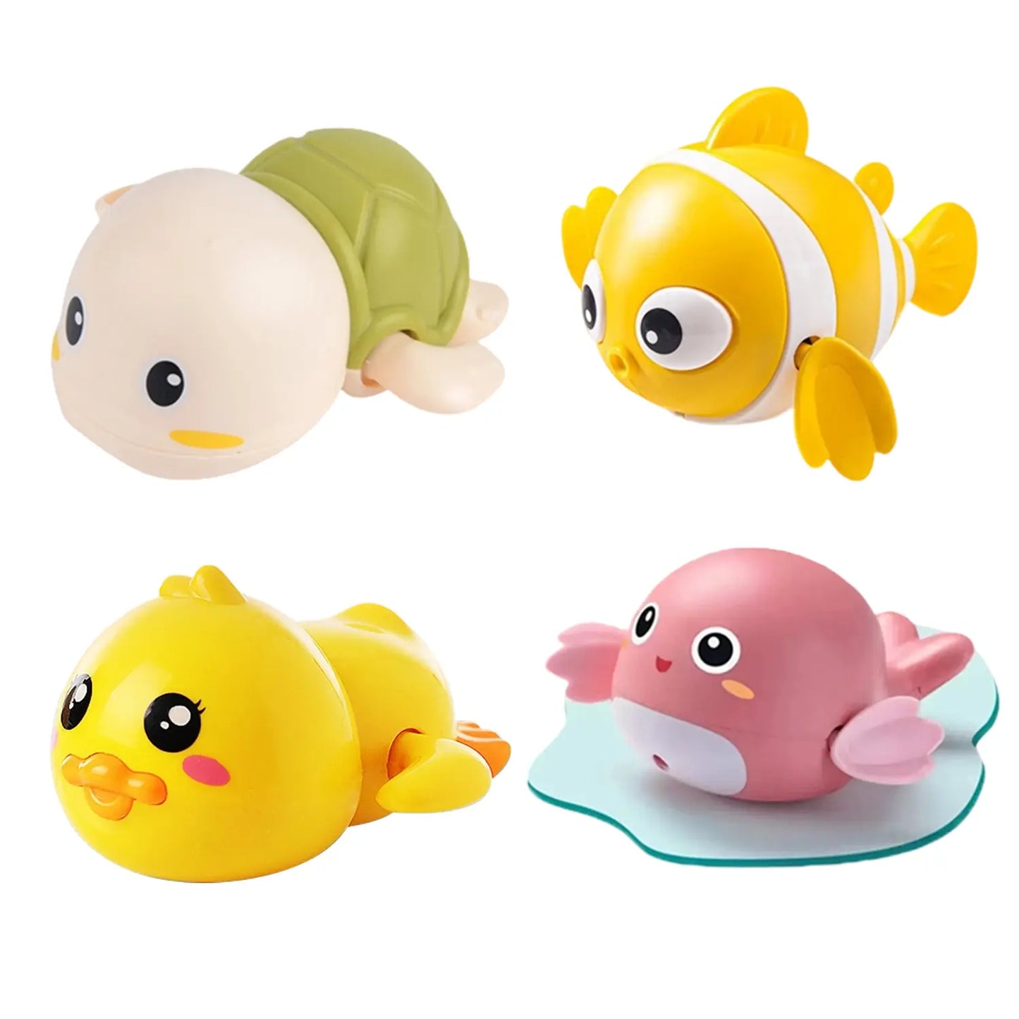 2-Pack Wind-Up Floating Baby Bath Toys