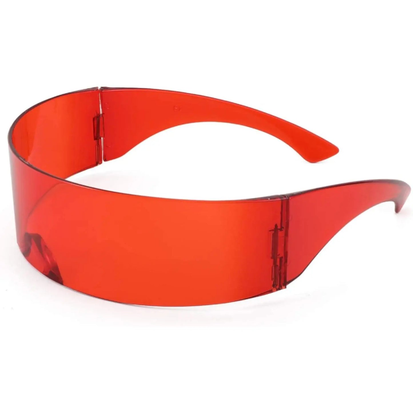 Futuristic Mirrored Cyclops Visor Sunglasses – Unisex Cyberpunk Shades