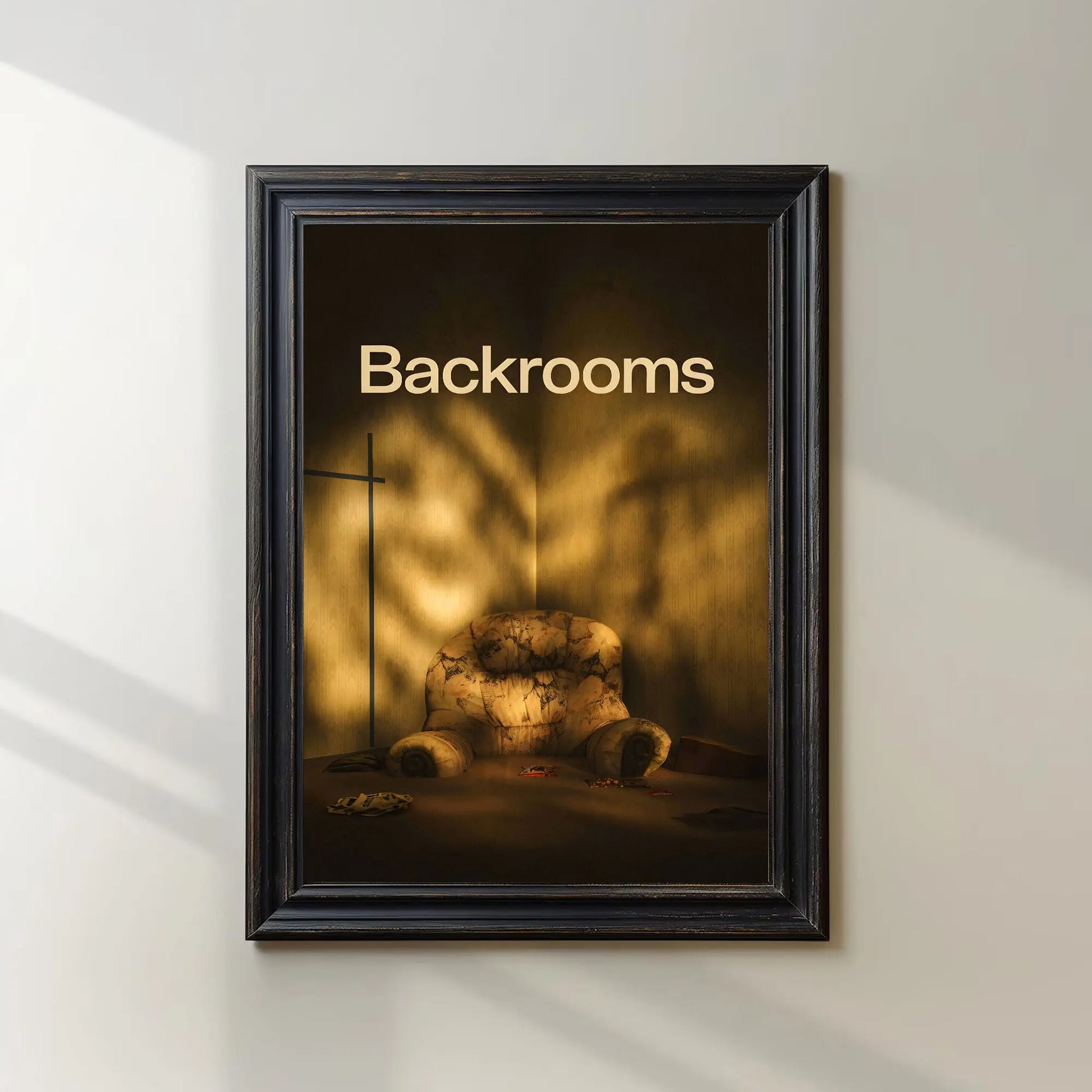 Backrooms 2026 Movie Poster, Kane Pixels Liminal Space Wall Art, Found Footage Horror Film Print, Home Room Decor For Movie Lovers