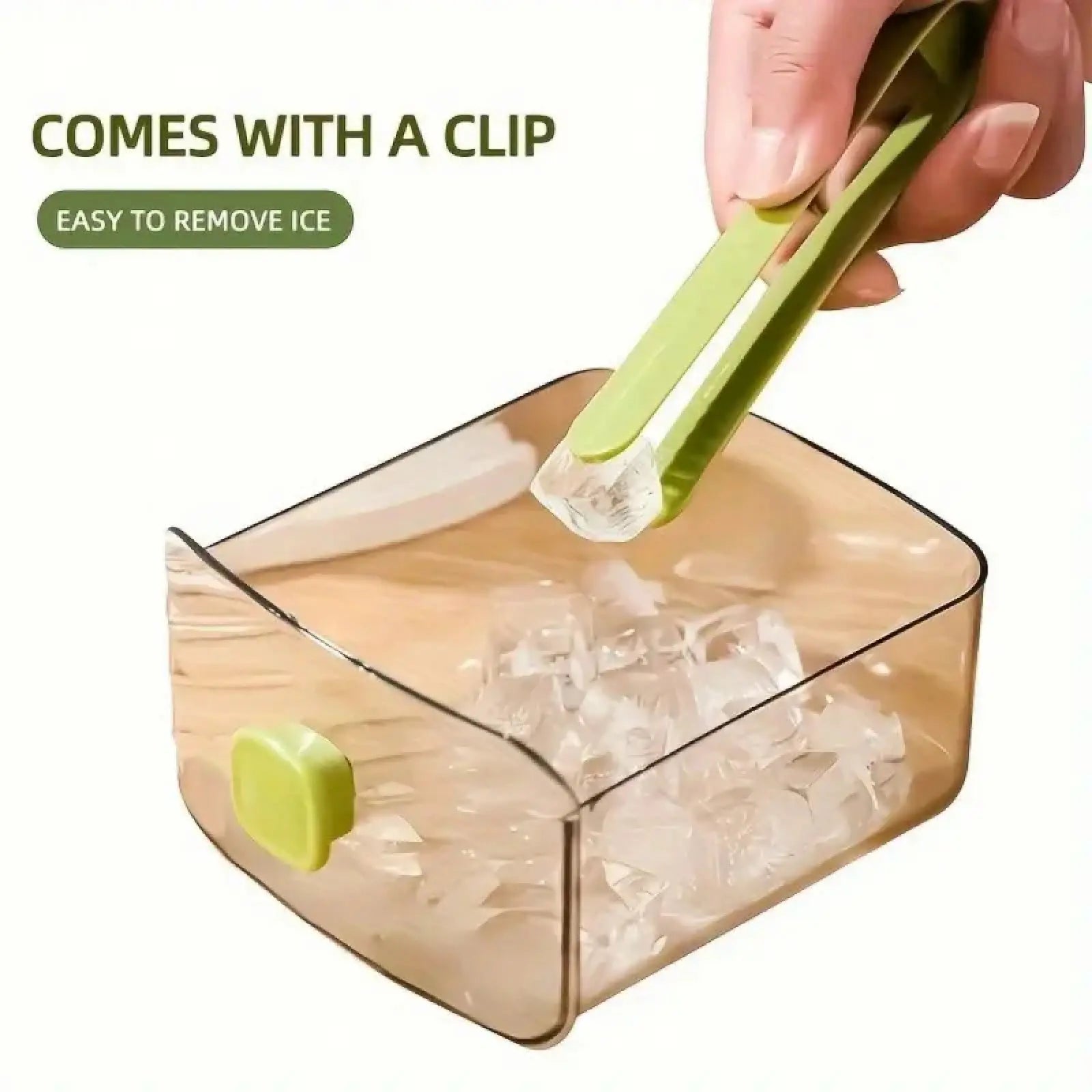 Máquina de hielo portátil de 48 compartimentos con tapa de fácil presión, bandeja de silicona de doble capa y diseño duradero para bebidas y alimentos congelados