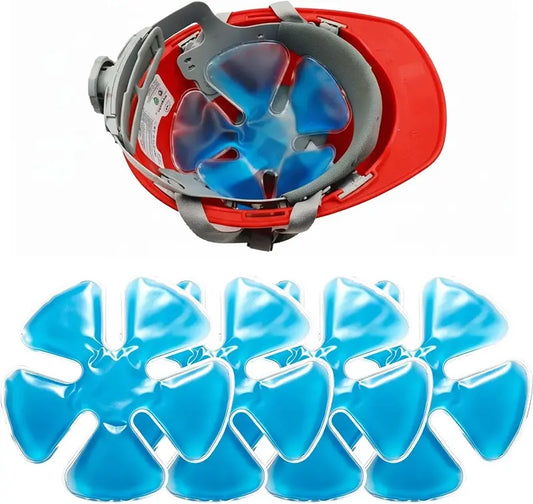 Reusable Hard Hat Cooling Gel Packs for Outdoor Heat Relief