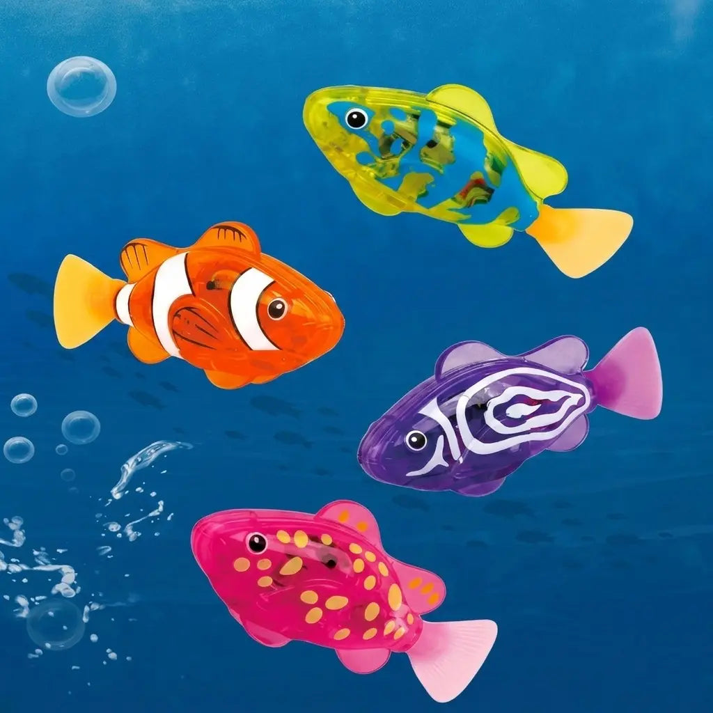Neon Deep-Sea Disco: Magic Water-Activated Glowing Swimming Fish
