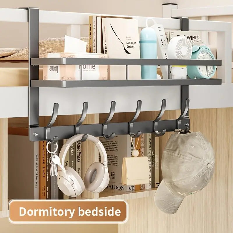 Over-the-Door Hook Hanger, Multifunctional Door Storage Rack Organizer for Bedroom, Bathroom and Kitchen, Home Space Saver, Door Hanging Organizer