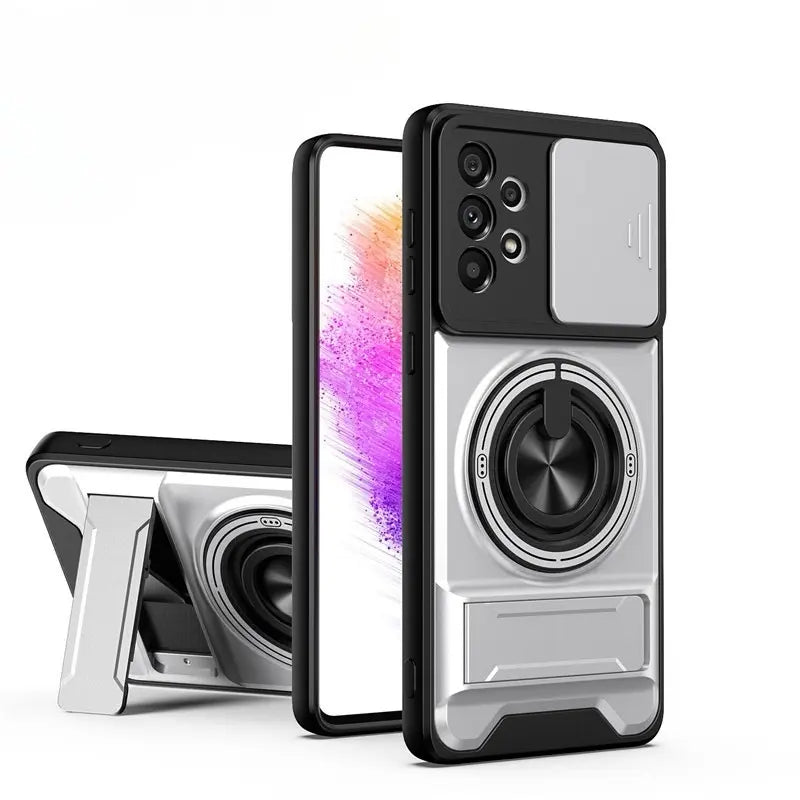 Funda con anillo giratorio de grado militar para Samsung Galaxy S25/24/23/22/21 Ultra