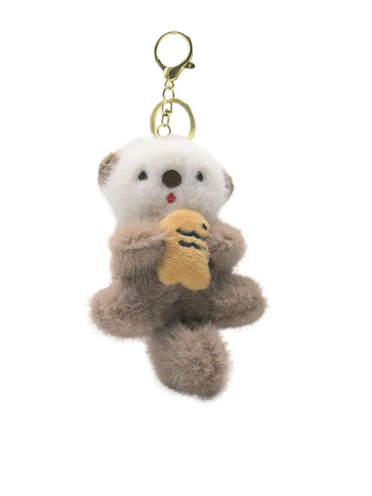 Cute Otter Keychain Pendant & Bag Accessories, Keychain Kawaii Charms, Animal Lover Gift Idea, Perfect for Bags & Backpacks, Unique Design for Daily Use