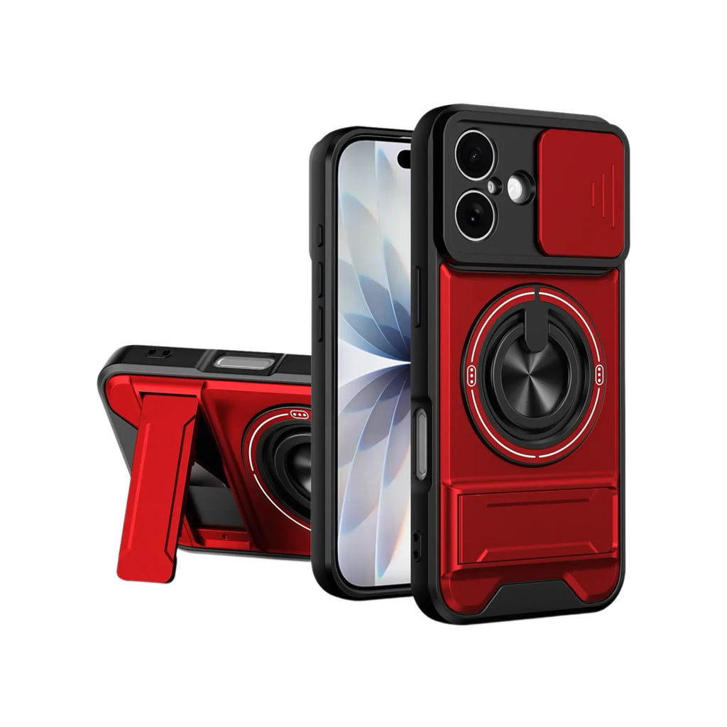 Mecha Push Window Magnetic Case for iPhone & Samsung S26 – Military Grade Shockproof Cover