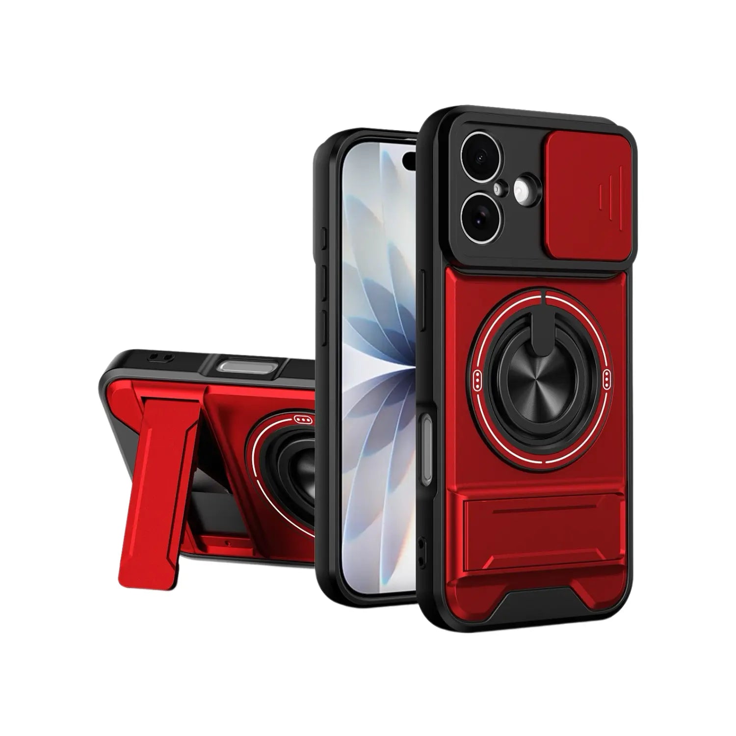 Mecha Push Window Magnetic Case for iPhone & Samsung S26 – Military Grade Shockproof Cover
