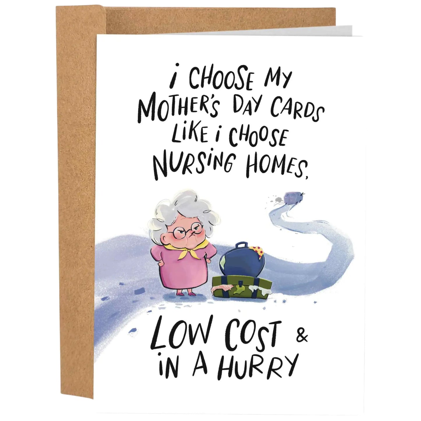 Funny Mother’s Day Greeting Card (5x7") - Includes Kraft Envelope