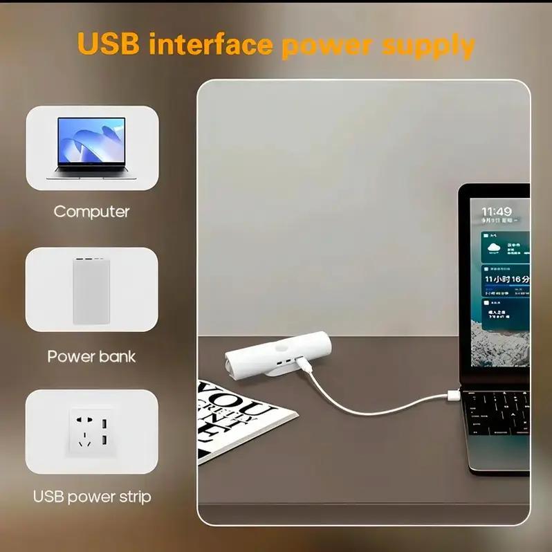 Smart LED Motion Sensor Magnetic Wall Lamp – Dimmable RGB USB Rechargeable Night Light