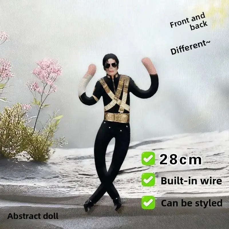 Moonwalk Pop Star Plush Doll for Music Fans and Room Decor