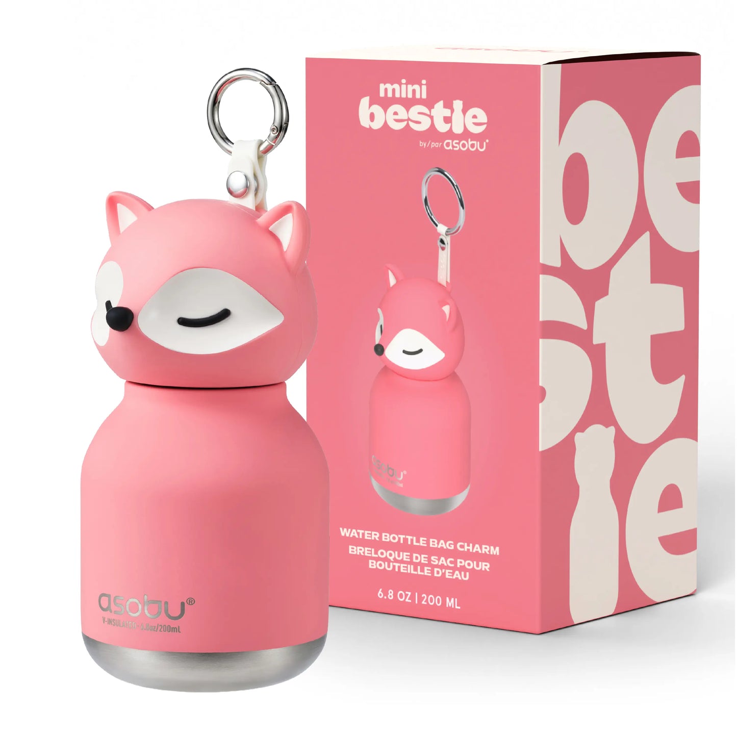 Mini Duck Insulated Water Bottle – Cute Portable Thermos Cup with Keychain Strap