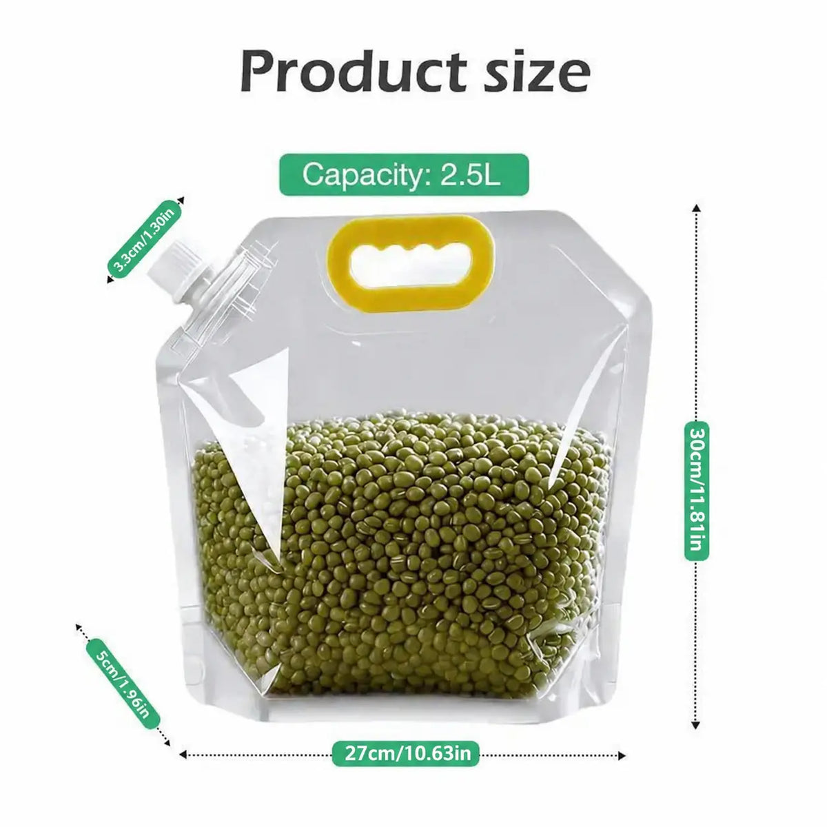 5 Pack Reusable Leakproof Food Storage Bags – Moisture-Resistant Pouches for Pet Kibble & Snacks